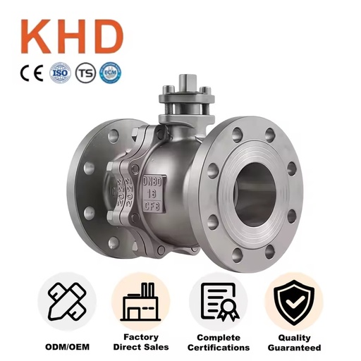 CE Certified High Pressure Flanged Ball Valve OEM DN80 PN1.6MPa API High Pressure 304 Stainless Steel Ball Valves