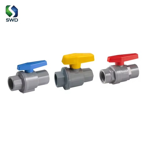 SWD PVCBV PVC Two-Pieces Ball Valve with Custom Handle & Logo,, CE/ISO/REACH JIS/ANSI/DIN