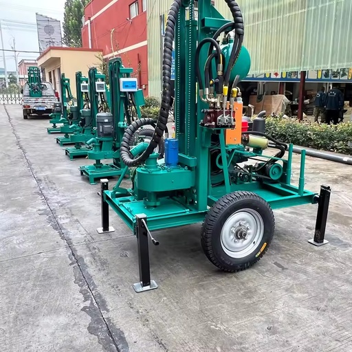 High Efficiency 25hp diesel Power Water Drilling Rig Hydraulic Power System 60/100/150m Depth Drilling Machine in Stock