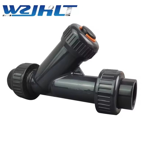 Y-Type UPVC Check Valve for Return Application High Corrosion Chemical Media Room Temperature