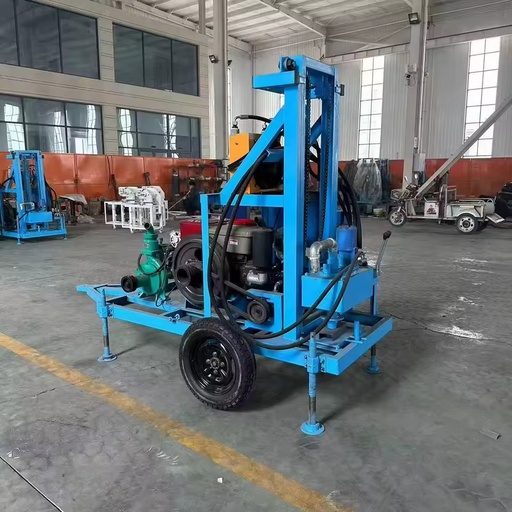 CE Drilling Rigs for 100m to 200m Deep Water Wells Use diesel Engines. Engine Water Well Drilling Rig