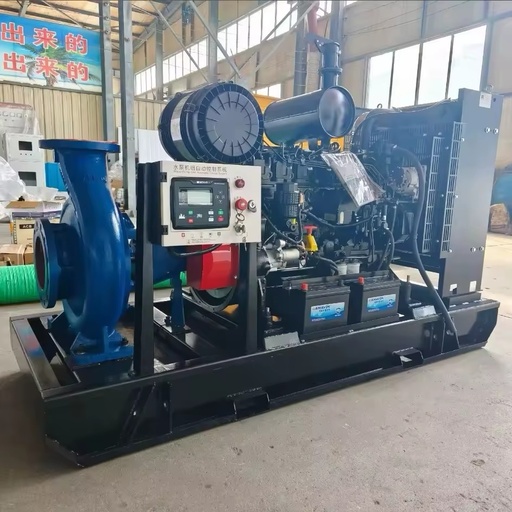Low Pressure Single-stage Diesel Engine Centrifugal Pump for Mine Drainage High Capacity Water Pump Unit with 3/4 Discharge Pipe