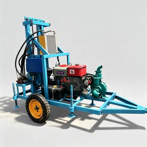 High Quality Small 100m Water Well Drilling Rig Pneumatic Drilling Equipment