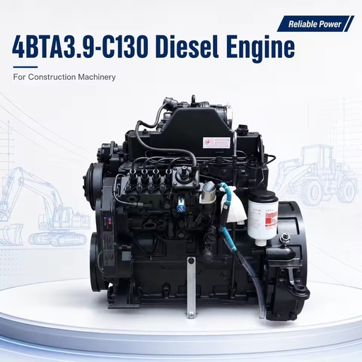 SCDC Cums 4BTA3.9-C130 130HP Diesel Engine 4 Cylinders Small Power Turbocharged Industrial Power for Construction Machinery
