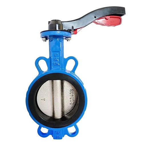 Wholesale Manual Sanitary Flanged butterfly Valve Cast Iron EPDM Seat Wafer 4" Stainless Steel Manual butterfly Valve