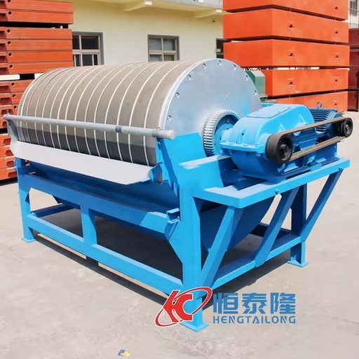 High Strength Gold Mining Iron Mineral Drum Magnetic Separator Machine with Motor Pump Bearing High Capacity