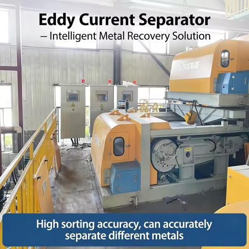 Eddy Current Separator Recycling Machine for Glass Scraps and Non-Ferrous Metal Mineral Separator