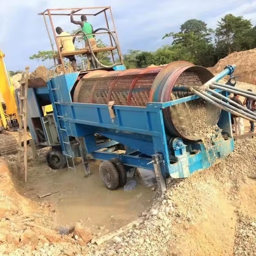 Good Quality Mining Washing Machine Double Layers Mining Gold Diamond Gemstone Trommel Screen Mineral Separator