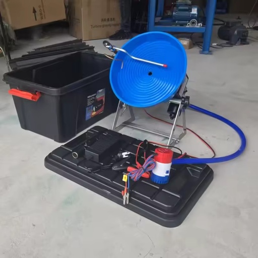 Gold Concentration Mineral Processing Gravity Separator Spiral Panning Machine Engine-Driven Portable Easy Operation