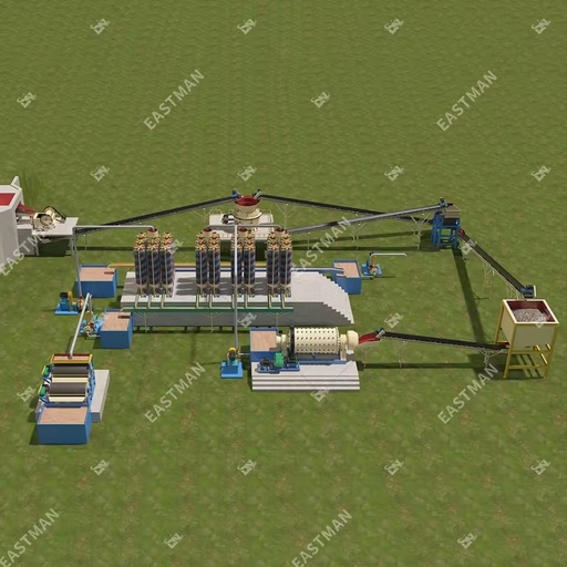 Manganese Ore Mineral Processing Plant Manganese Refining 100Tons Manganese Ore Gravity Separator Washing Machine