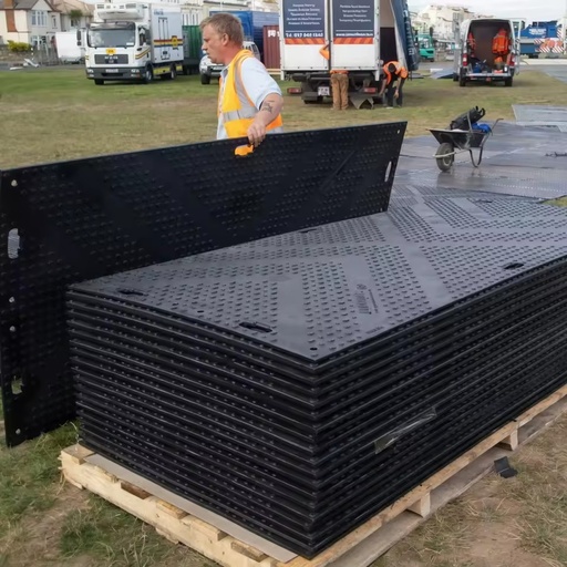 Portable HDPE Rig Mats 4x8 ft for Oilfield Drilling Site Ground Protection