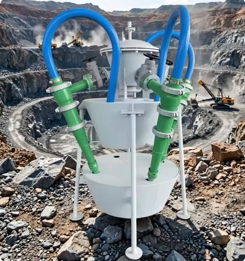 Hengtuo Mining Mineral Processing CE Approved Polyurethane Hydrocyclone | High-Efficiency High-Wear-Resistant Cyclone Separator