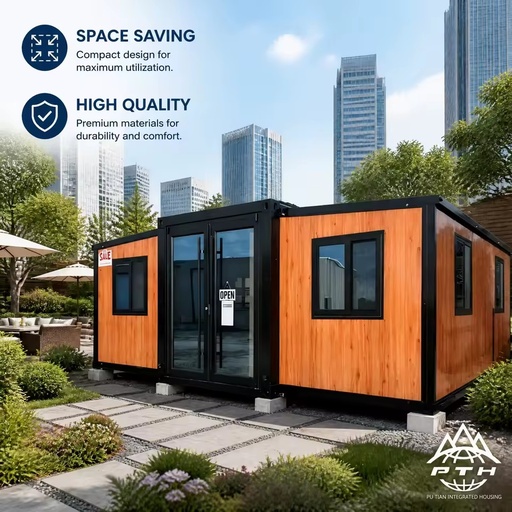 Anti-rust 20ft Double Wing Expandable Modular Home Remote Oil Field Staff Dormitory and Recreation Room