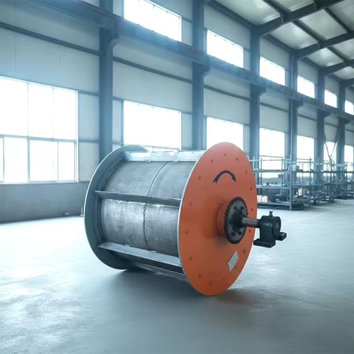 Heavy-Duty High Rigidity Bearing Drum Magnetic Separator Iron Remover for Ore Minerals Metal