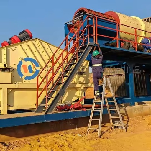 Trommel Mining Equipment Mineral Processing Alluvial Sand Ore