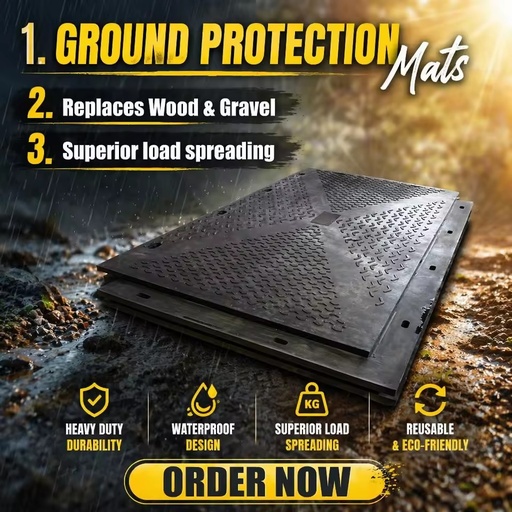 Overlaped UHMWPE Composite Road Mat Dura Oil Field Temporary Ground Protection Mat with Overlapping Interlocking