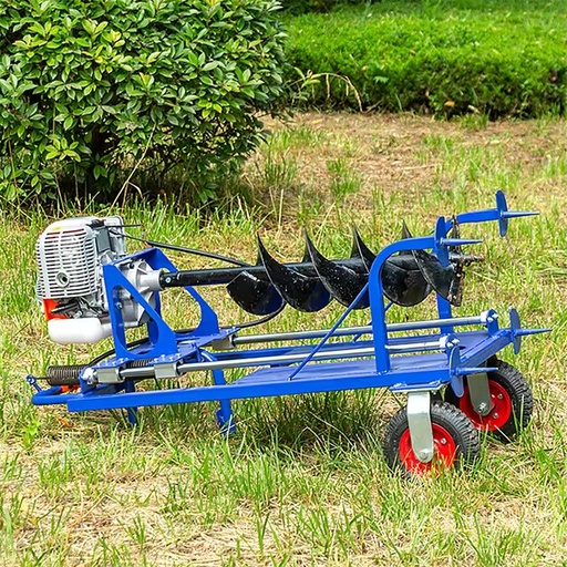 High-Power Single-Operation Ground Drilling Rig Gasoline Pile Driving Planting Machine Engine Core Wonder Tool for Pit Digging