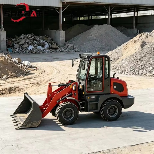 Telescopic Wheel Loader Diesel Engine Negative Braking For Slope Construction Sand Stockpile And Farm Work