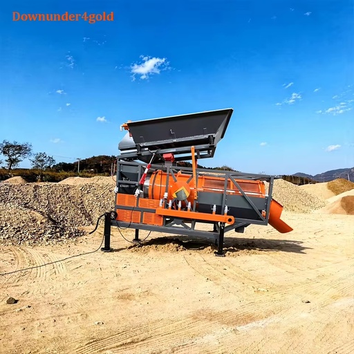 High Recovery Ratio Gold Trommel Screen Small-scale Portable Sluice Box Gold Wash Plant with Clay Washing for Desert Gold Mining
