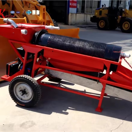 New Type Rotating Sieve Gold Drum Type Gold Ore Washing Selection Equipment-Electric Gold Mining Kit 30-50t/h Capacity Patented