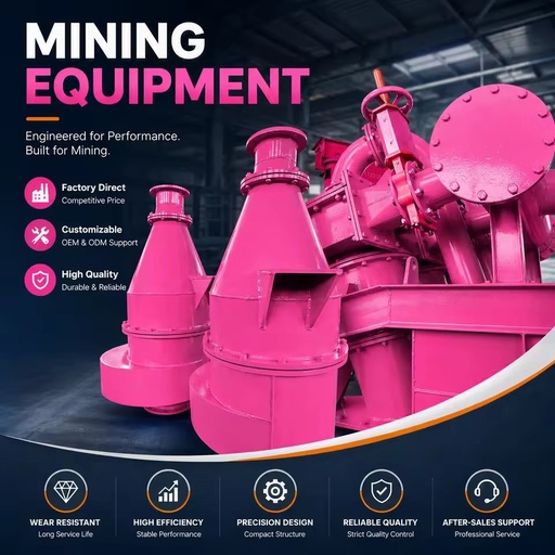 Mining Hydrocyclone Separator for Mineral Processing Slurry Classification Dewatering and Desliming