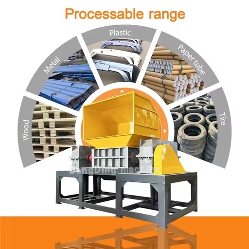 Oil Canister Tree Shredder Plywood Crusher Corn Husk Solid Wood Edge and Corner Material Crusher Iron Filings Crusher Machine