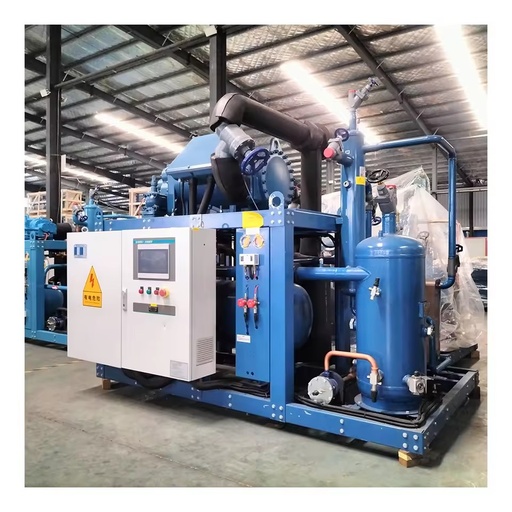 Air Cooled Condenser Energy Saving Screw Compressor Refrigeration Unit for Industrial Freezer Solution