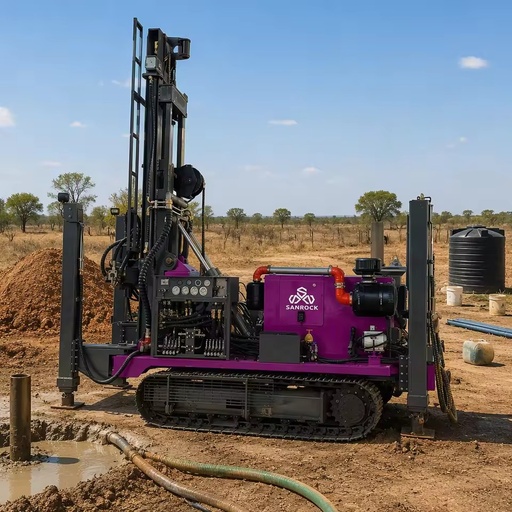 Multifunctional Water Well Drilling Rig 360° Rotating Drill Head Geothermal Water Well Drilling Rig Machine