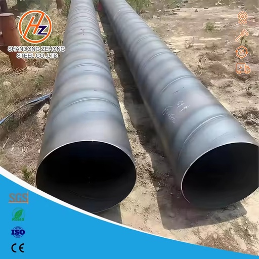 Manufacture Supplier Carbon Welded Seamless Spiral Steel Pipe Thickness 5mm~30mm for Oil Pipeline Construction