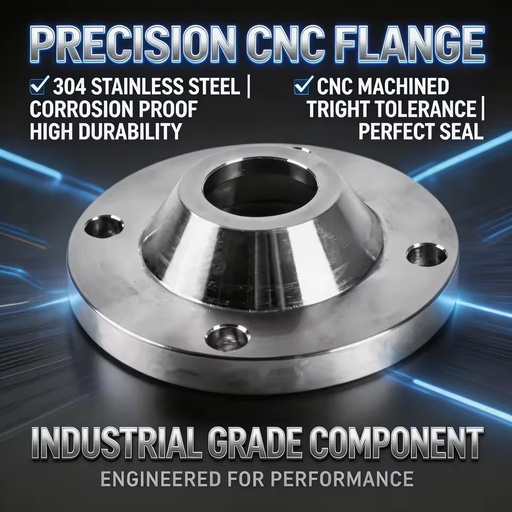 Stainless Steel Flange CNC Machined Welded Structure Polished Surface Custom Industrial Hardware for Chemical Accessories
