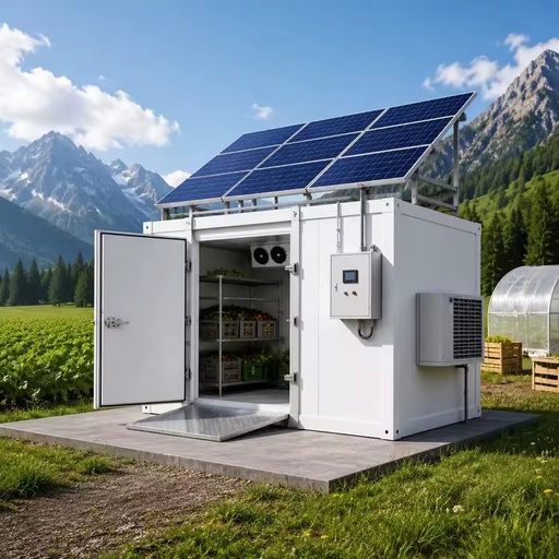 Solar Powered Container Automatic Walk-in Cold Room Competitive Price Energy Saving Grid Refrigeration Farm Remote Area Storage