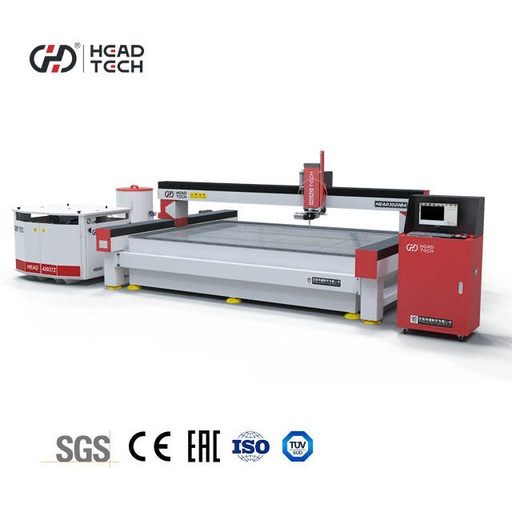 Big Size Waterjet Cutting 100MM Aluminum CNC 5 Axis Water Jet Cutting Machine
