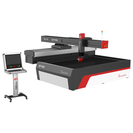 Fedjet Custom Compact Cantilever 5 Axis Water Jet Cutting Machine for Metal Glass TIle Stone Cutter