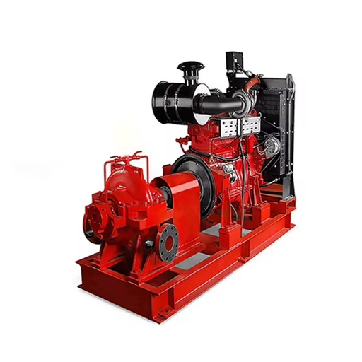 10/100HP Horizontal Double Suction High Pressure Diesel Fire Fighting Pump Split Case Centrifugal with Electric Motor
