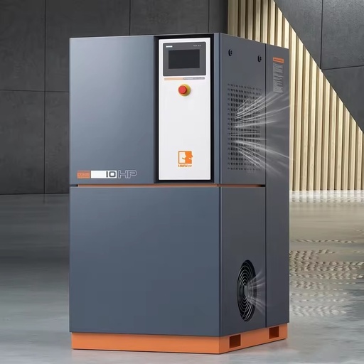High Efficiency Micro Screw Air Compressor 4kW 10bar Energy Saving Technology Air Cooled AC Powered Engine PLC for Factory Use