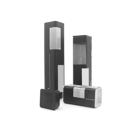Transparent Polycarbonate Square Shape Tube 20.5mm Plastic Packaging Pipe