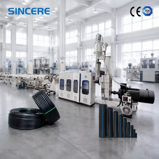 Multi-purpose Single-screw Pipe Extruder | HDPE PPR MPP Gas Water Supply Pipe Making Equipment Energy Saving High-Accuracy