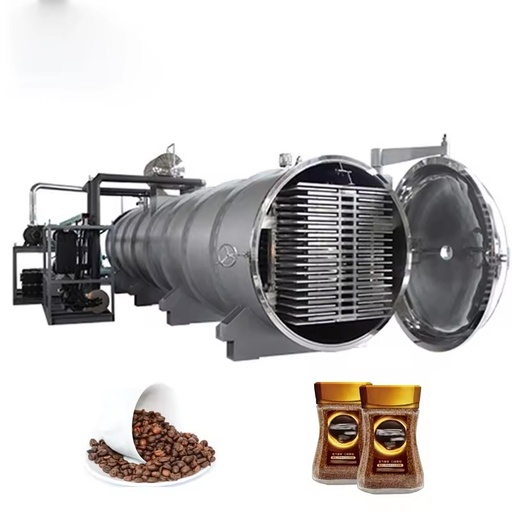 Energy Saving Industrial Multifunctional Freeze Dryer Machine PLC Gear Pump for Food Processing SUS304 Material Gas