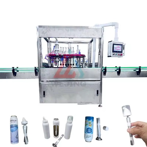 Automatic Electric PLC-Controlled High-Accuracy BOV Aerosol Spray Paint Filling Machine Pump for Olive Oil Spray Line Metal