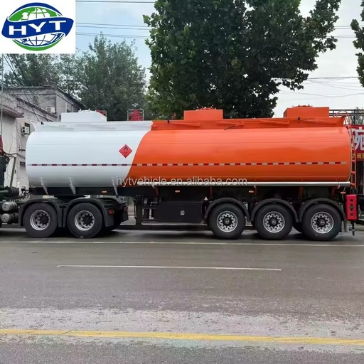 Factory Custom 3 Axle Liquid Tank Semi Trailer Edible Oil Water Tanker Semi Trailer With Manhole for Road Transportation