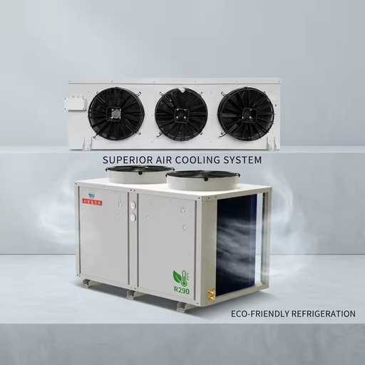 15HP Energy Saving Condensing Unit Air Cooler Walk in Cooler Hot Gas Defrosting System Energy Saving Condensing Set