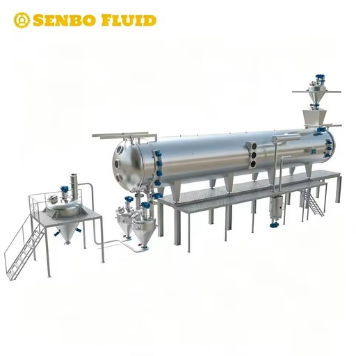 Vacuum Belt Dryer Continuous Drying Machine Energy Saving with PLC Control CIP Cleaning System for Plant Extract Powder