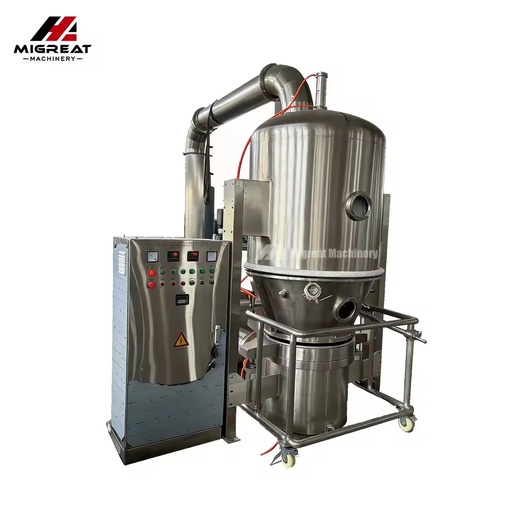 Professional Manufacture Stainless Steel Automatic Energy Saving Fluidized Bed Dryer for Coffee Powder Milk Tea Powder Beverage