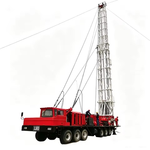 XJ650 Diesel Engine Workover Rig Truck-Mounted 65 Ton Hook Load Pump Motor Oil Well Equipment New Refurbished Oilfield