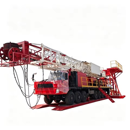 XJ750 Diesel-Powered Truck-Mounted Workover Rig 750kN Hook Load Onshore Oil Gas Well Service Equipment Engine Pump