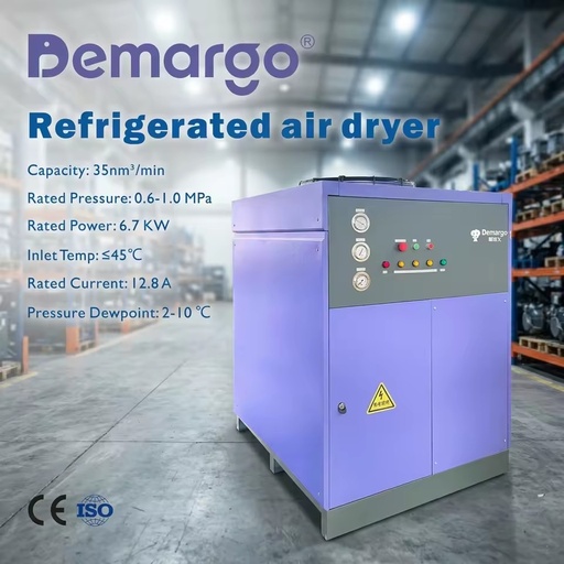 High Efficiency Industrial Compressed Air Refrigerated Dryer Energy Saving Air Drying Equipment