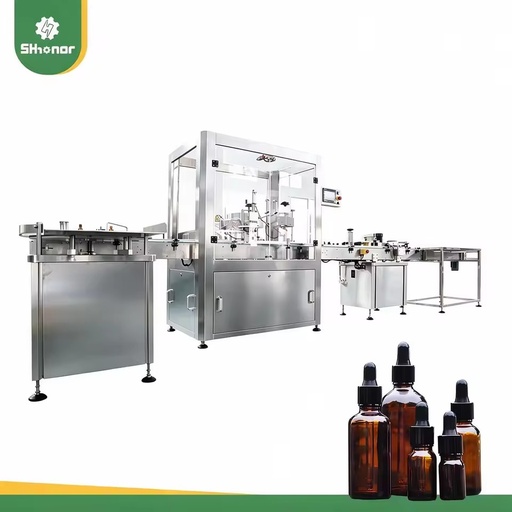 High Precision Automatic Concentrates Tincture Dropper Filling Capping and Labeling Machine 30ml