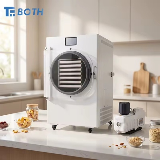 YFD-10 2000W Energy Saving Freeze Dryer Stainless Steel Vacuum Food Drying Machine for Commercial Fruit Candy Herb Use