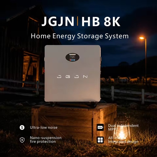 JGJN JB-8000 8KW 16KWh Portable All-in-One Energy Storage Cabinet AI Energy Saving 20% Bill Reduction App Control Anti-Backflow