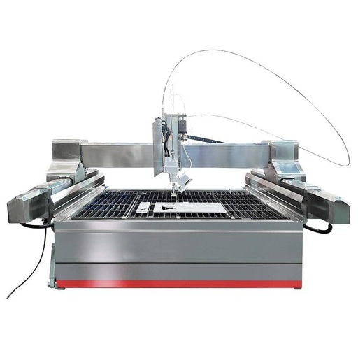 CNC 3D High Pressure Water Jet Cutter for Stone Glass Metal Cutting AC 5 Axis Waterjet Cutting Machine Motor Pump